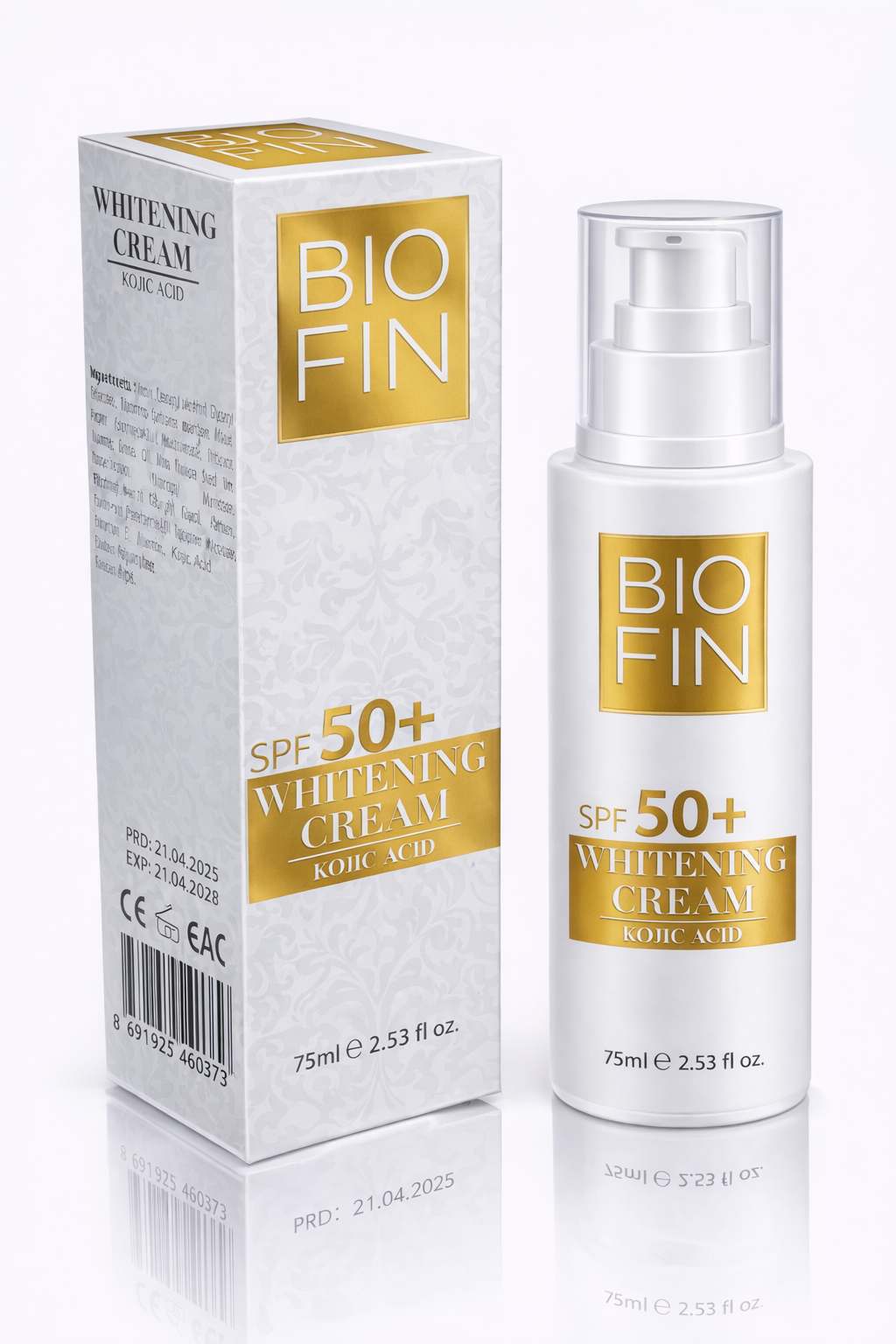 BIOFIN SPF 50+ Whitening Cream — Kojic Acid Brightening & Daily Protection BIOFIN SPF 50+ Whitening Cream — Kojic Acid Brightening & Daily Protection